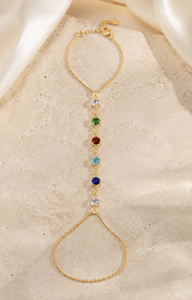 Ines Tassel Chain Bracelet jewelry product view