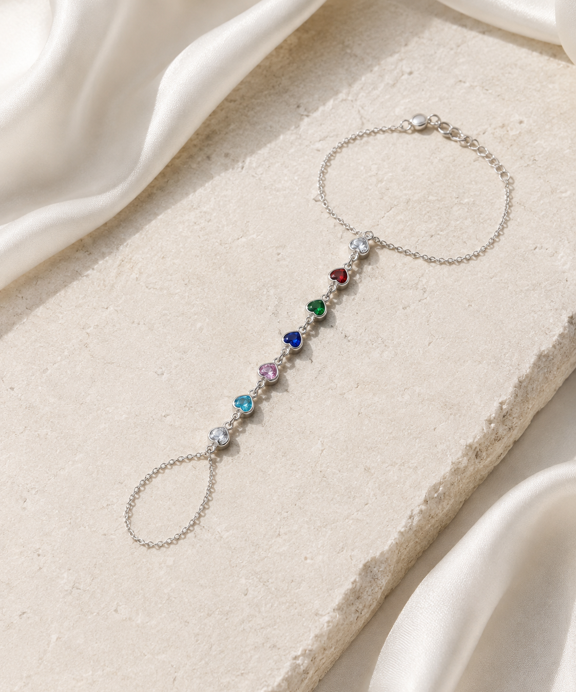 Wren Tassel Chain Bracelet close detail