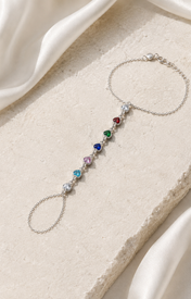 Wren Tassel Chain Bracelet close detail