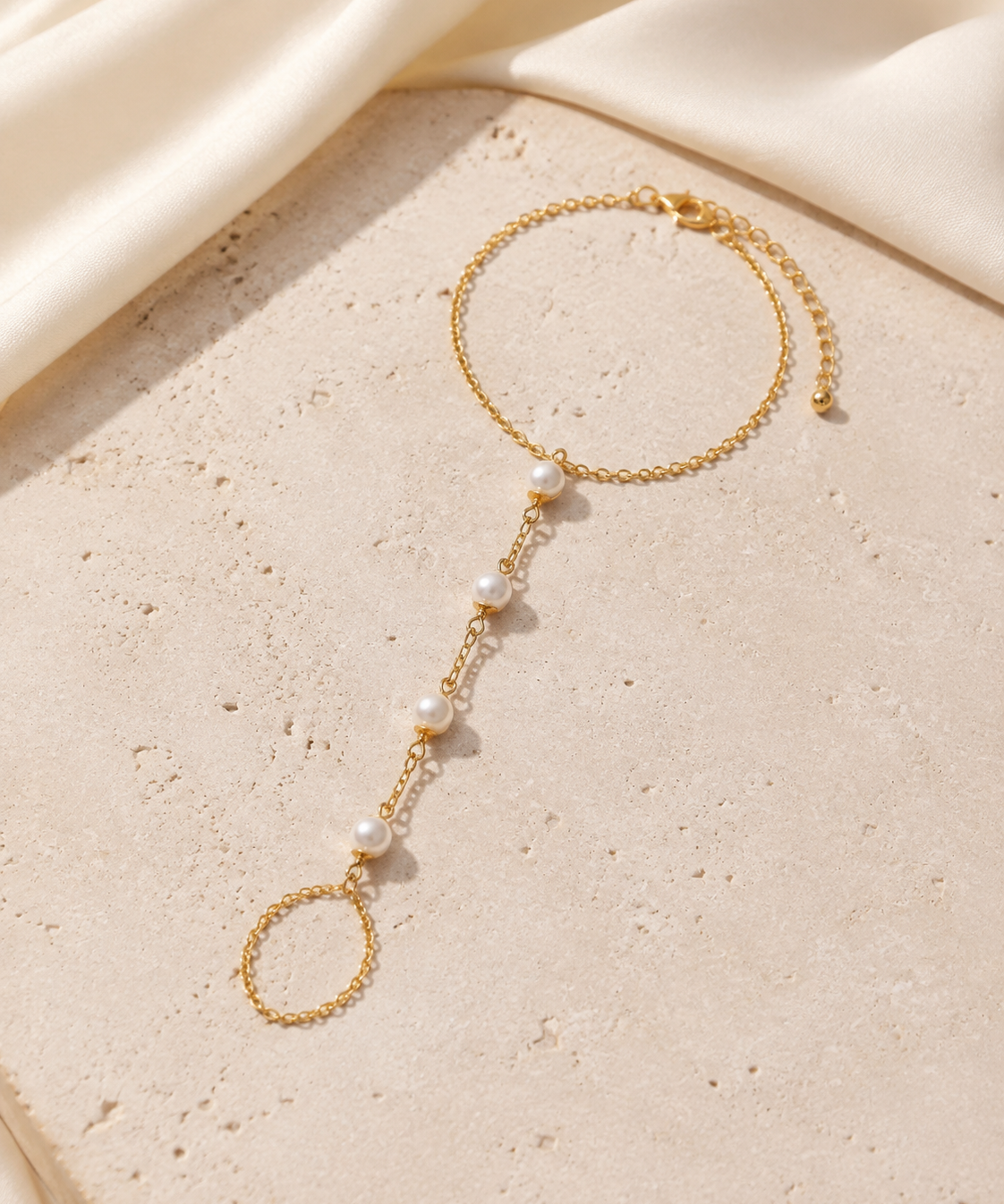 Odette Tassel Chain Bracelet close detail