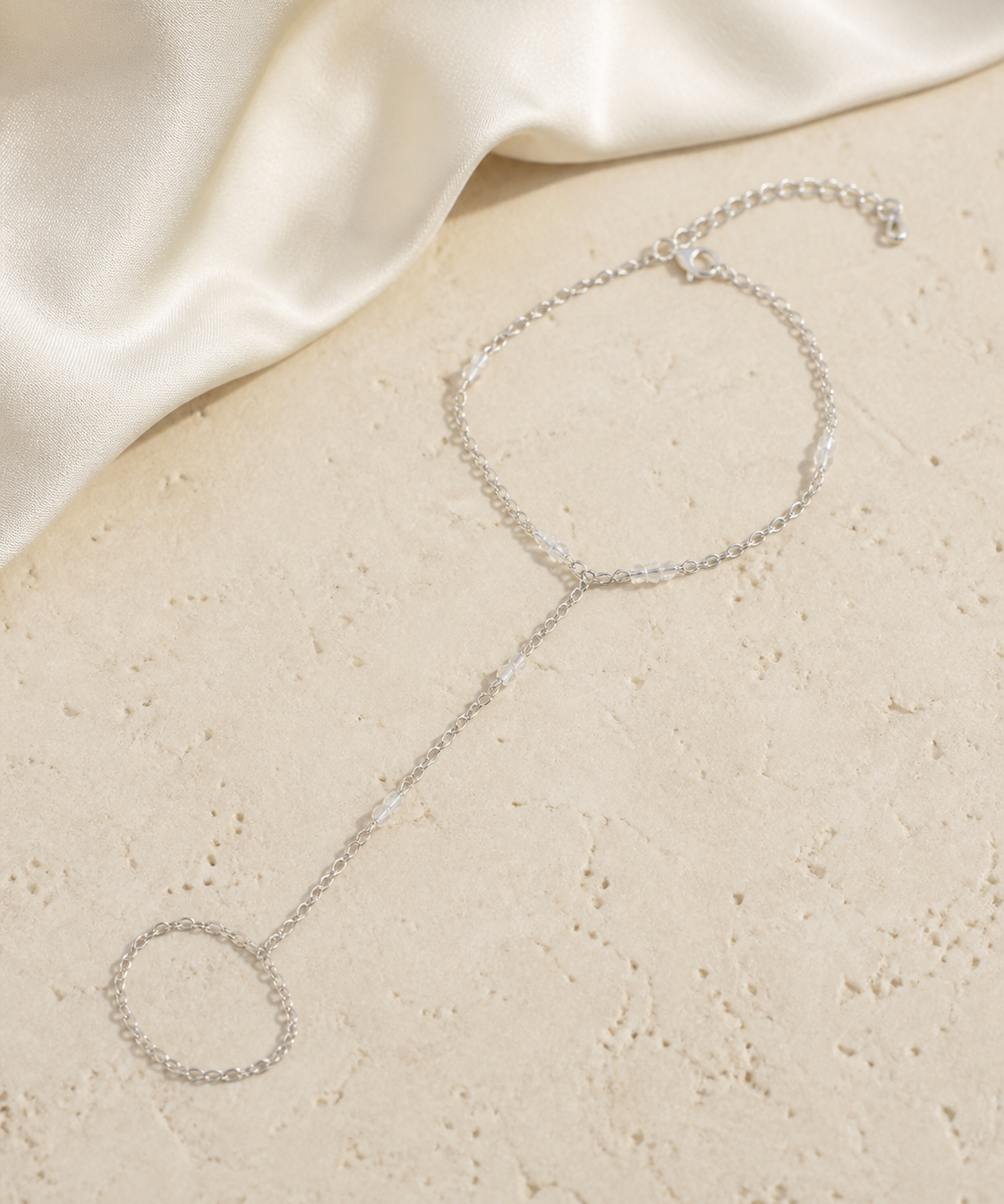 Marlowe Tassel Chain Bracelet close detail