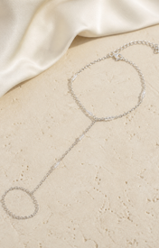 Marlowe Tassel Chain Bracelet close detail