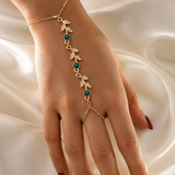Model wearing Isolde Tassel Chain Bracelet