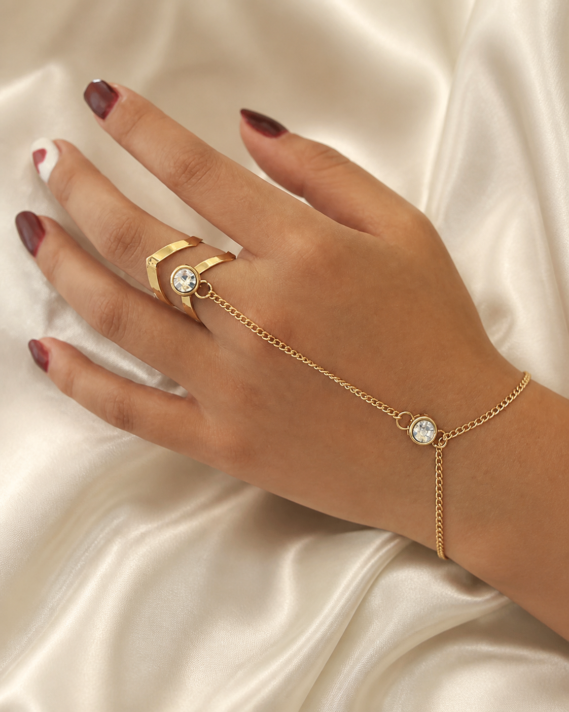 Model wearing Briar Tassel Chain Bracelet