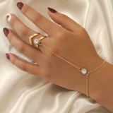 Model wearing Briar Tassel Chain Bracelet
