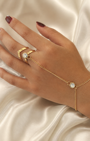 Model wearing Briar Tassel Chain Bracelet