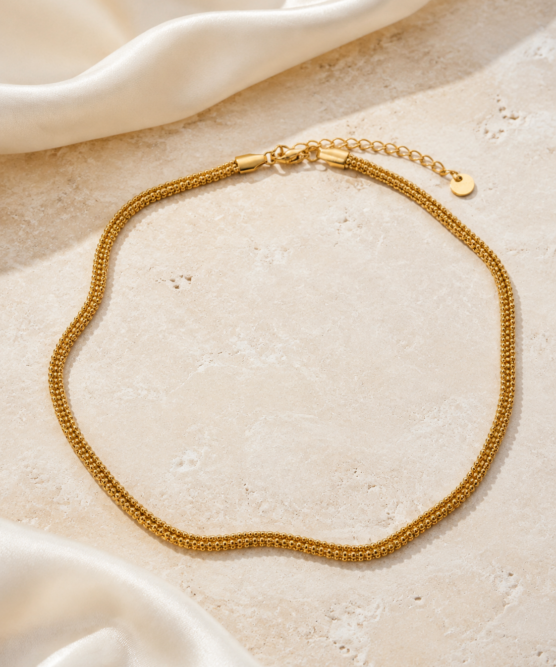 Modern Chain Necklace, Stainless Steel jewelry product view