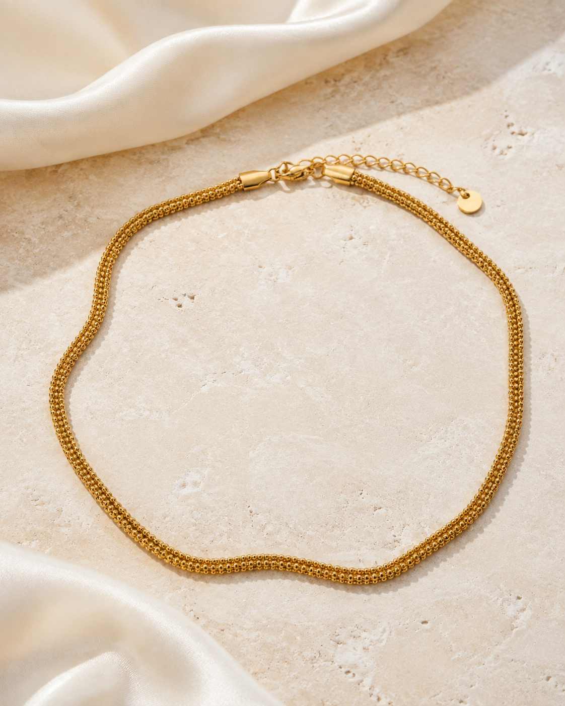 Modern Chain Necklace, Stainless Steel jewelry product view