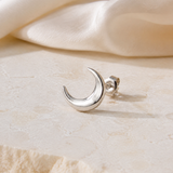 Heart & Crown Zircon Stud Earrings XVI close detail