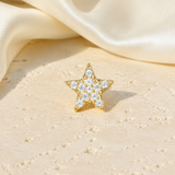Heart & Crown Zircon Stud Earrings XIX jewelry product view